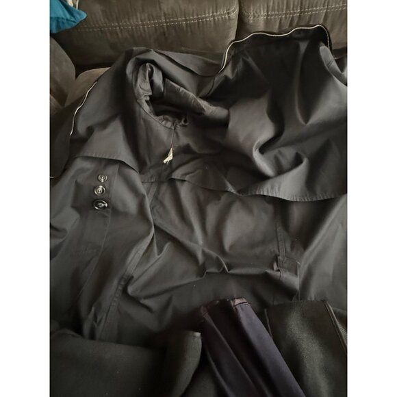 London Fog Vintage Black Mens Trench Coat with Removable Lining  Size 38 Short - Picture 14 of 15